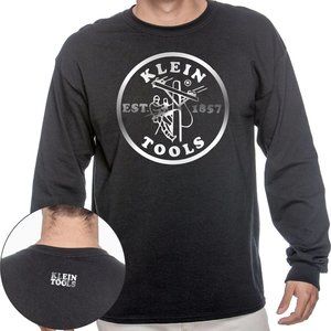 KLEIN TOOLS  T SHIRT - SILVER PRINT LONG SLEEVE BRAND NEW CLOTHING 2022 COLLECTI